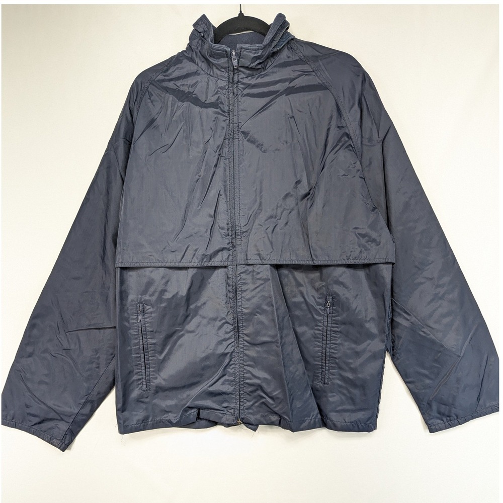 Pacific Trail Mens‎ L Dark Gray Lightweight Hooded Jacket Windbreaker